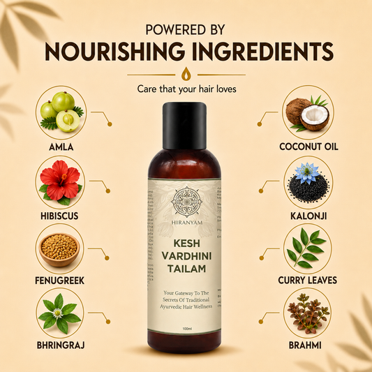 Kesh Vardhini Ayurvedic Hair Oil | 27 Herbs | 100ml