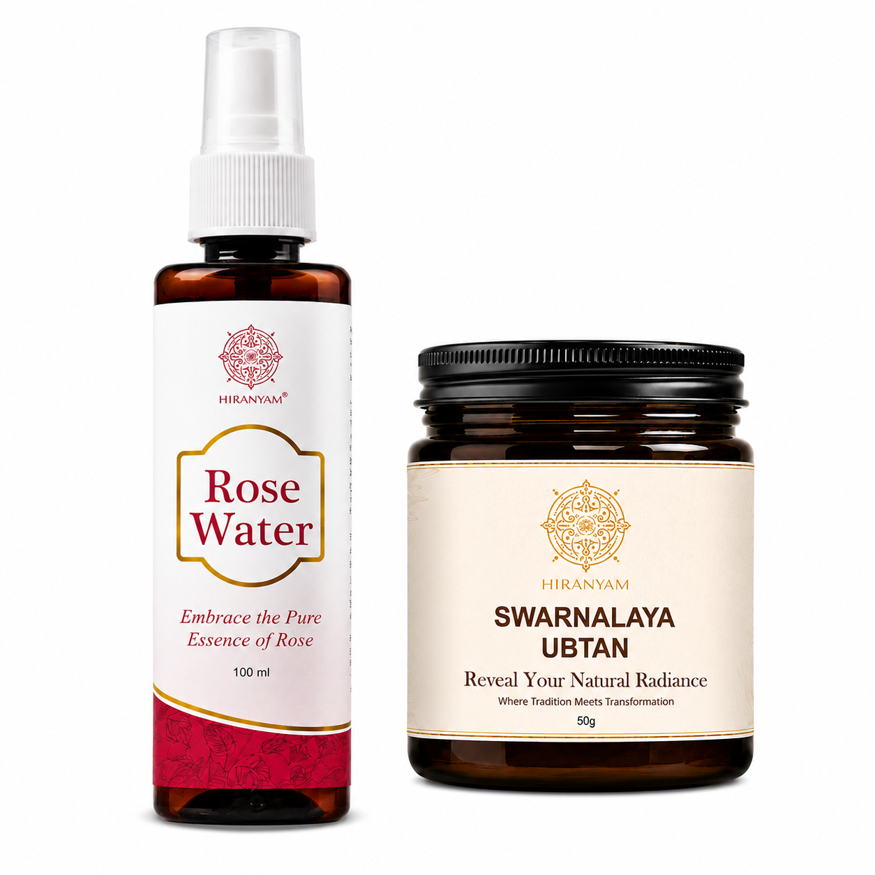 Rose Water + Swarnalaya Ubtan