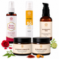 Rose Water + Saundarya Vardhan Gel + SunRakshan + Saundarya Ras + Kumkumadi Lepam