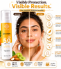 Sunrakshan Advanced Sun Care Lotion Sunscreen SPF 50 PA++++ | Sunscreen for Men & Women with Ayurvedic Botanicals & Natural Extracts | Lightweight Non Greasy Sun Protection, All Skin Types, 50g