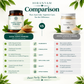 Kaval Kanti Powder product comparison image with other generic powder, highlighting ayurvedic and natural benefits.