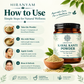 Kaval Kanti Powder jar in a natural setting with herbal elements, emphasizing Ayurvedic oral care benefits.