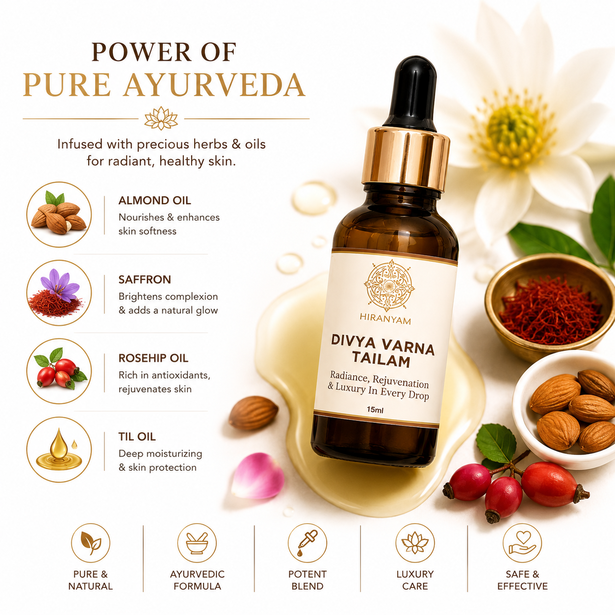 Divya Varna Tailam 15ml