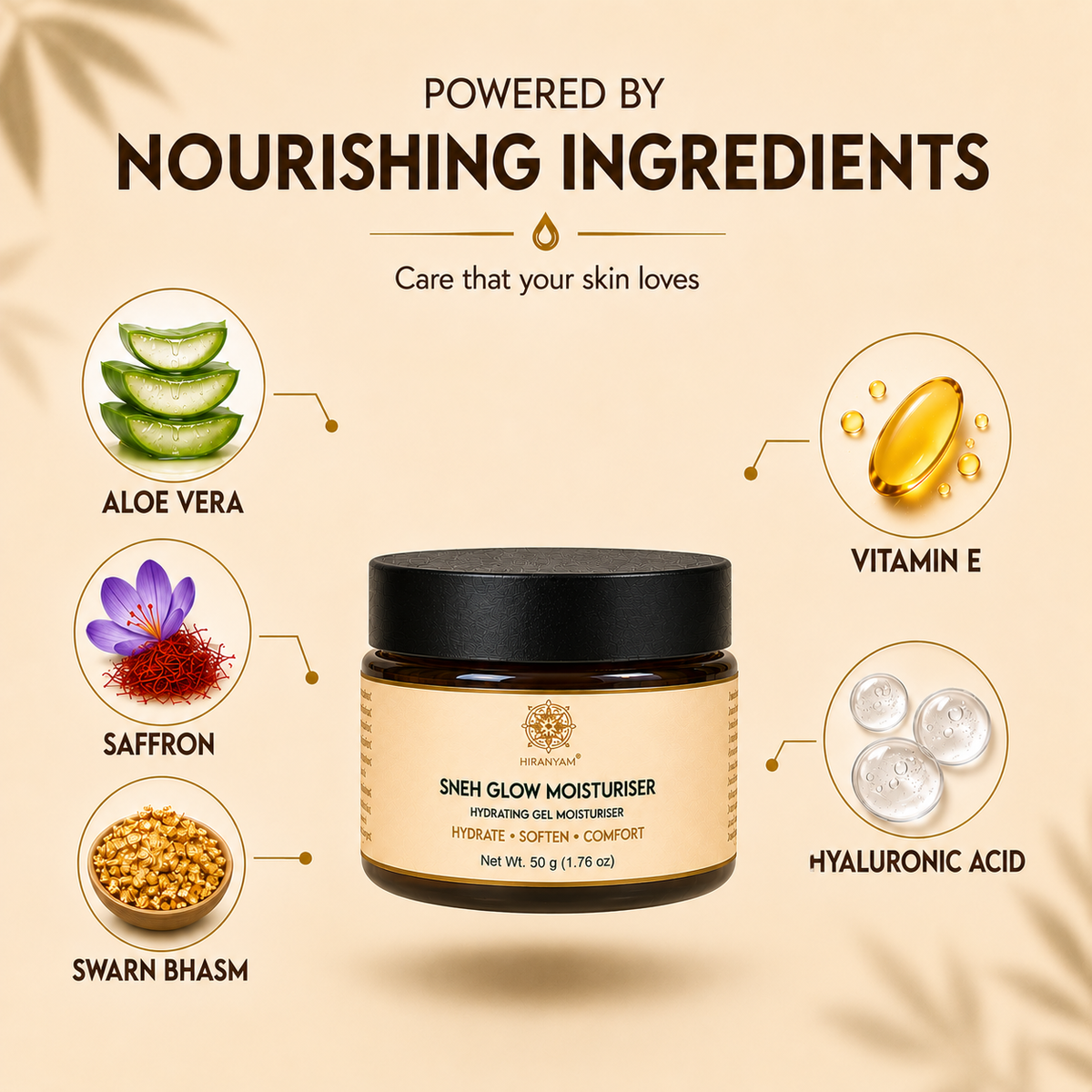 Sneh Glow Moisturizer for Dry Skin | Hydrating Face Gel