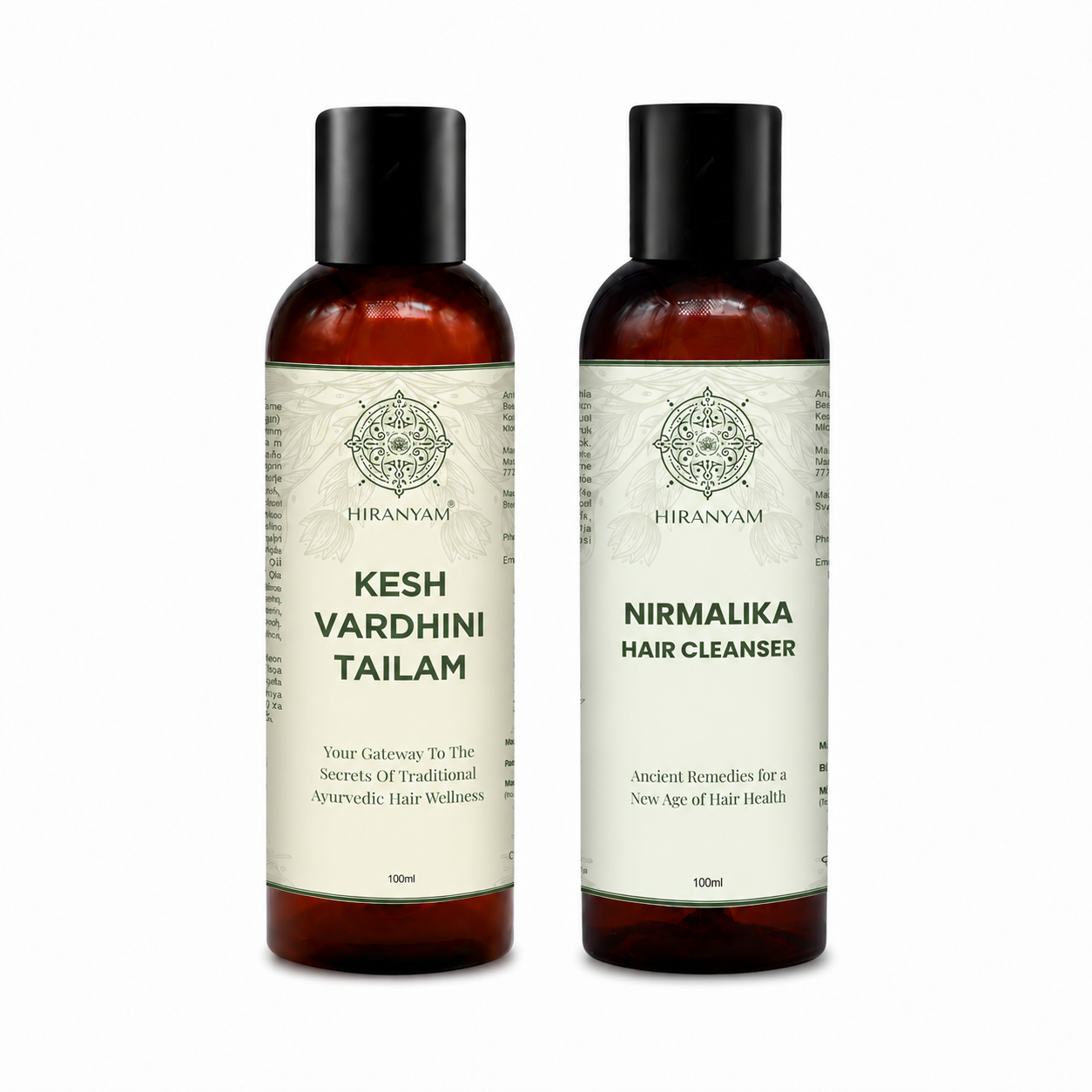 Kesh Vardhini Tailam + Nirmalika Hair Cleanser