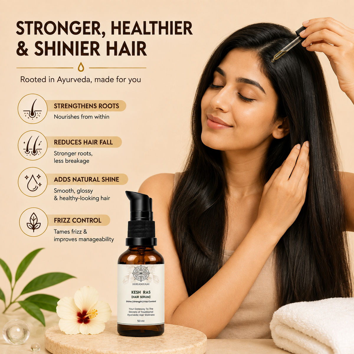 Kesh Ras Ayurvedic Hair Serum | Smooth & Healthy Hair