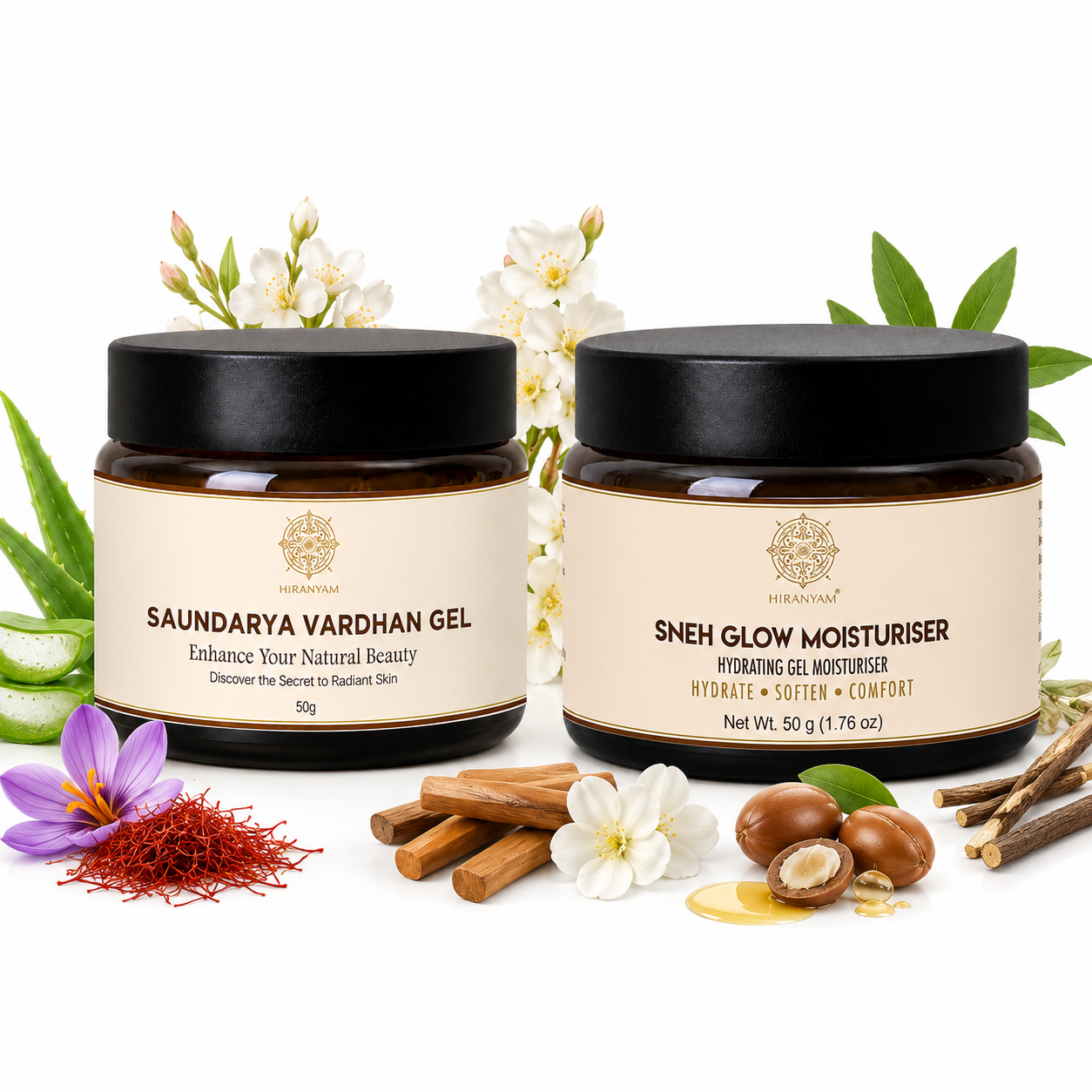 Saundarya Vardhan Gel + Sneh Glow Moisturiser