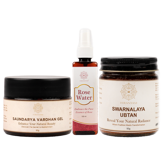 Saundarya Vardhan Gel + Rose Water + Swarnalaya Ubtan