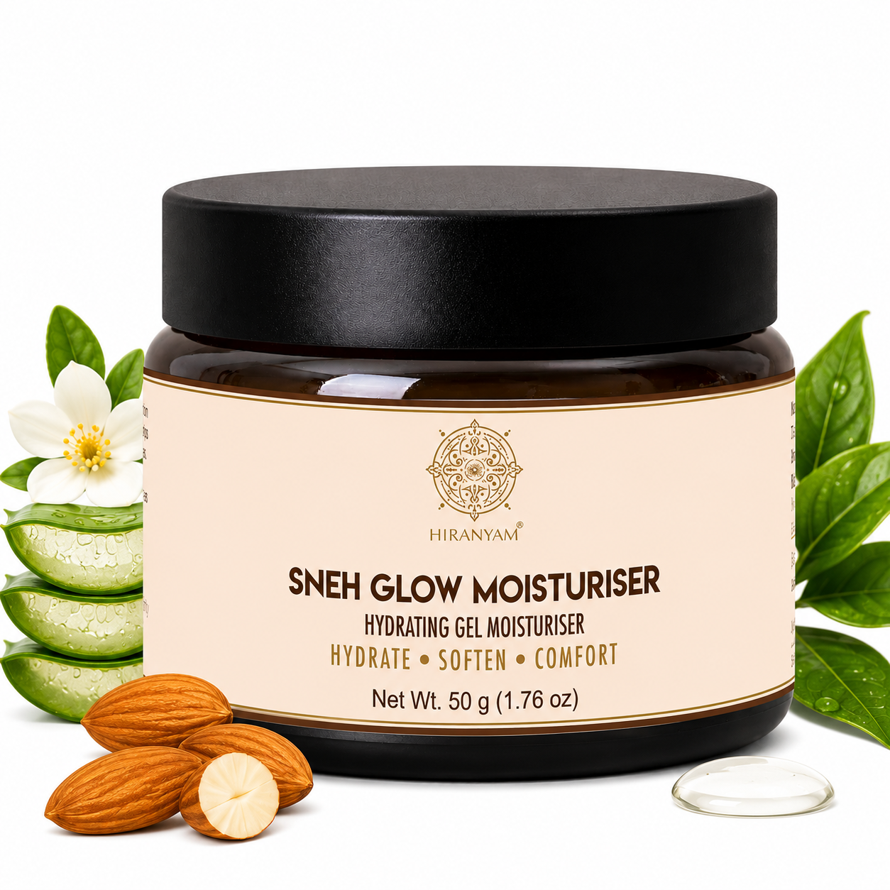 Sneh Glow Moisturiser | Hydrating Gel with Swarna Bhasma & Hyaluronic Acid