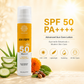 SunRakshan Advanced Sun Care Lotion Sunscreen SPF 50 PA++++ | Sunscreen for Men & Women with Ayurvedic Botanicals & Natural Extracts | Lightweight Non Greasy Sun Protection, All Skin Types, 50g