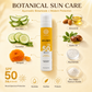 SunRakshan Advanced Sun Care Lotion Sunscreen SPF 50 PA++++ | Sunscreen for Men & Women with Ayurvedic Botanicals & Natural Extracts | Lightweight Non Greasy Sun Protection, All Skin Types, 50g