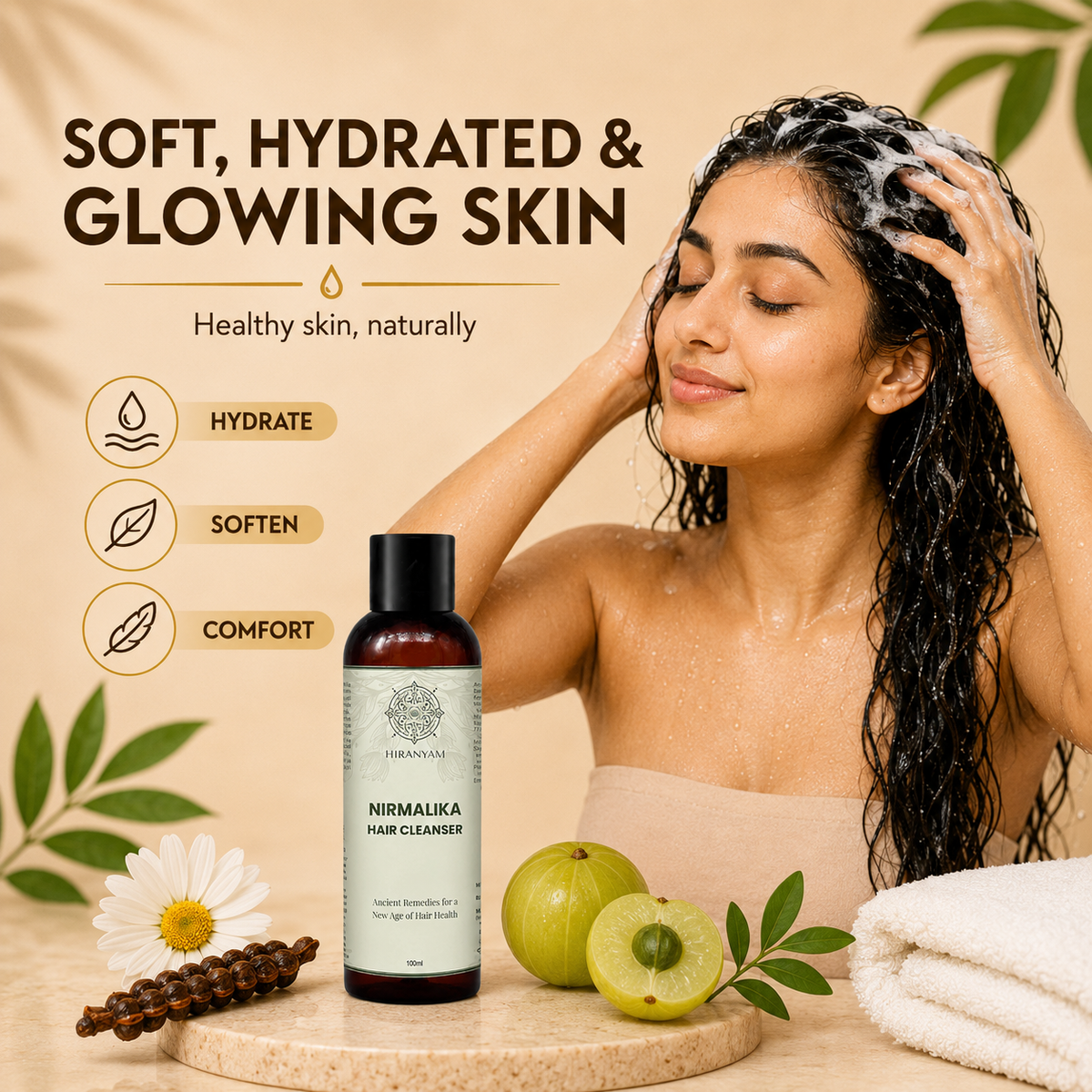 Nirmalika Ayurvedic Herbal Shampoo | Bhringraj & Amla
