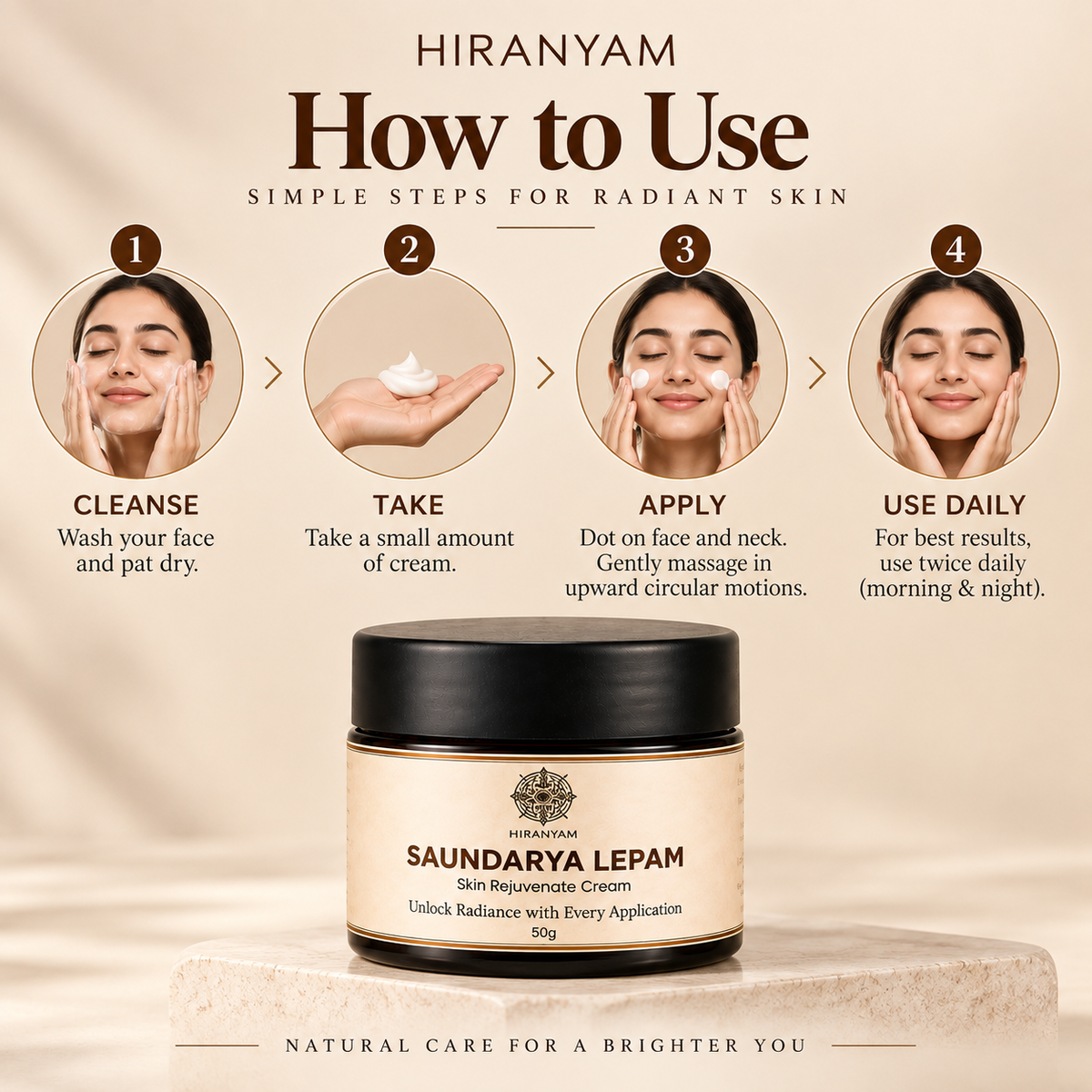 Saundarya Lepam Face Cream | Ayurvedic Moisturizer