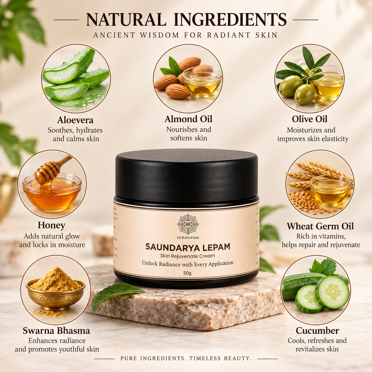 Saundarya Lepam Face Cream | Ayurvedic Moisturizer