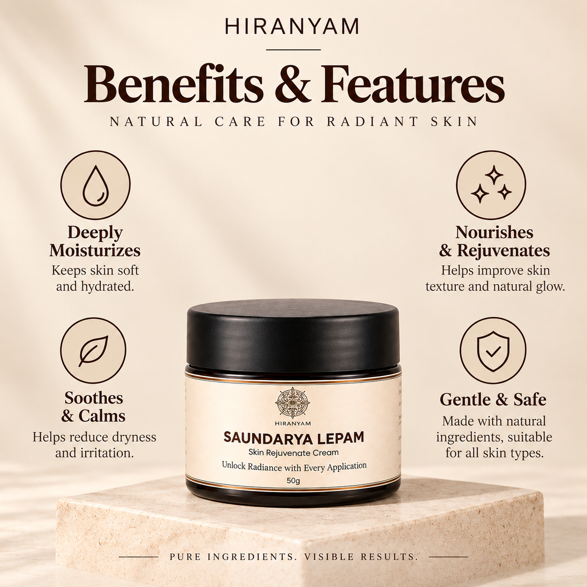 Saundarya Lepam Face Cream | Ayurvedic Moisturizer
