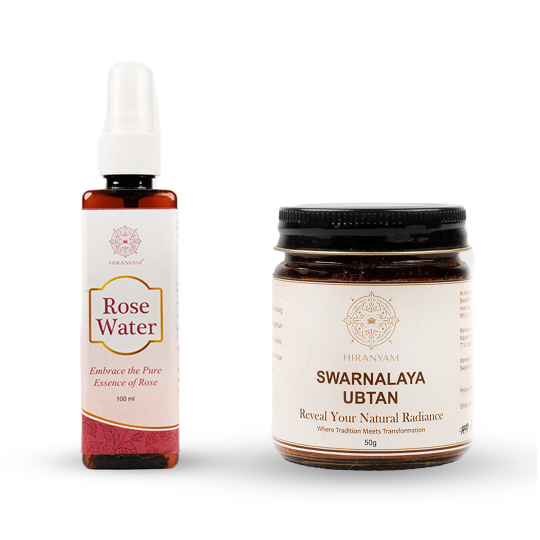 Rose Water + Swarnalaya Ubtan
