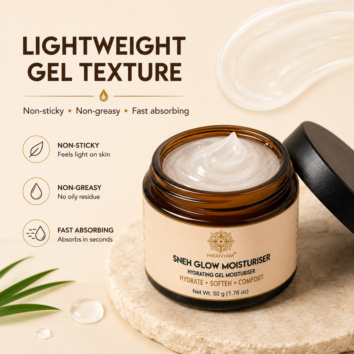 Sneh Glow Moisturizer for Dry Skin | Hydrating Face Gel