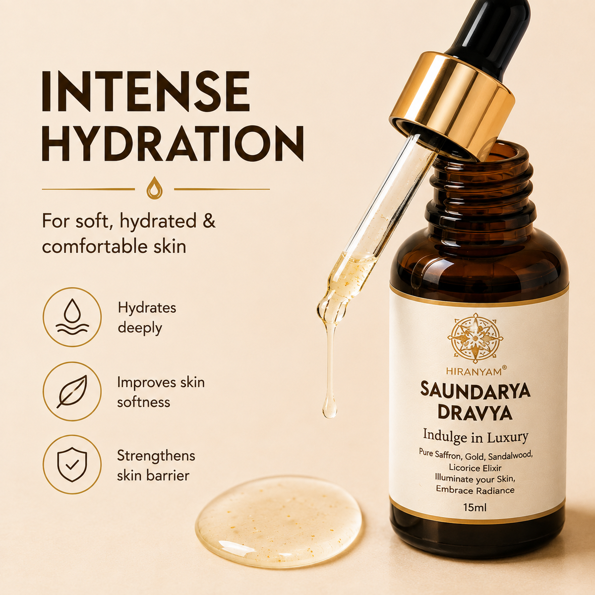 Saundarya Dravya Ayurvedic Face Oil | Saffron & Swarna Bhasma